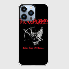 Чехол для iPhone 13 Pro с принтом Blasphemy   Fallen Angel of Doom... в Кировске,  |  | black metal | blasphemy | death metal | metal | бласфеми | блацк | блэк металл | дэт металл | металл | митол | рок