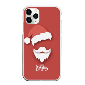 Чехол для iPhone 11 Pro матовый с принтом Merry Christmas | Счастливого Рождества в Кировске, Силикон |  | 2022 | christmas | cold | klaus | merry | new | santa | winter | year | борода | год | дед | зима | клаус | мороз | новый | рождество | санта | тигра | холод