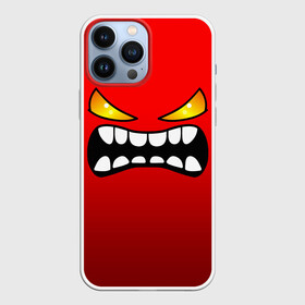 Чехол для iPhone 13 Pro Max с принтом GEOMETRY DASH FACE DEMON в Кировске,  |  | 2d | arcade | demon | game | geometry dash | meltdown | robtop | smile | аркада | геометрический тире | демон | раннер | смайлы | эмоции