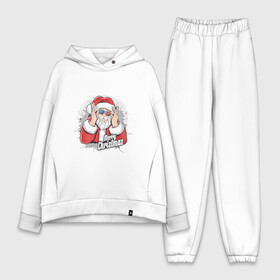 Женский костюм хлопок Oversize с принтом Cool Santa в Кировске,  |  | art | christmas | ded moroz | drawing | holiday | new year | santa | santa claus | арт | дед мороз | новый год | праздник | рисунок | рождество | санта | санта клаус