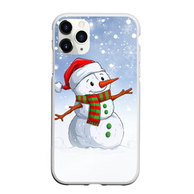 Чехол для iPhone 11 Pro матовый с принтом Веселый Снеговик   Happy Snowman в Кировске, Силикон |  | Тематика изображения на принте: christmas | santa | snowman | дед мороз | елка | зима | новый год | рождество | санта | снег | снеговик | снегурочка | снежинка