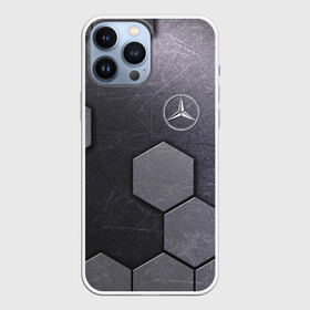 Чехол для iPhone 13 Pro Max с принтом Mercedes Benz vanguard pattern в Кировске,  |  | cell | germany | mercedes benz | vanguard | авангард | германия | мерседес | соты