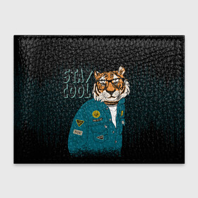 Обложка для студенческого билета с принтом Крутой фурри тигр в Кировске, натуральная кожа | Размер: 11*8 см; Печать на всей внешней стороне | furry | tiger | восточный тигр | год тигра | кошка | тигр | тигренок | фурри | хищник