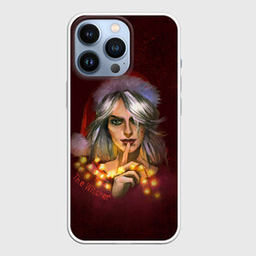 Чехол для iPhone 13 Pro с принтом Цирилла The Witcher в Кировске,  |  | девушка | надпись | огоньки | персонаж | шапка