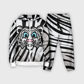 Детский костюм 3D с принтом Забавный Белый тигр в Кировске,  |  | tiger | белый тигр | восточный тигр | год тигра | кошка | тигр | тигренок | хищник