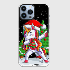 Чехол для iPhone 13 Pro Max с принтом НОВОГОДНИЙ ЕДИНОРОГ ДЭБ в Кировске,  |  | 2021 | 2022 | christmas | dino | happy | merry | merry christmas | new year | rex | santa | snow | sweater | trex | ugly christmas | winter | динозавр | зима | новогодний | новогодняя | новый год | рождественский | рождественский свитер | рождес