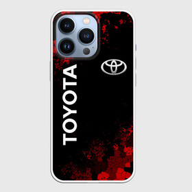Чехол для iPhone 13 Pro с принтом TOYOTA MILITARY PIXEL BLACK RED в Кировске,  |  | auto | sport | toyota | авто | автомобиль | автомобильные | бренд | марка | машины | спорт | тойота