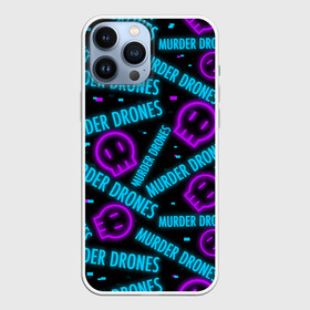 Чехол для iPhone 13 Pro Max с принтом MURDER DRONES   ДРОНЫ УБИЙЦЫ   УЗОР   NEON   НЕОН в Кировске,  |  | art | murder drones | neon | pattern | арты | мультик | мультфильм | неон | роботы | узор