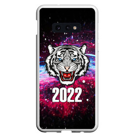 Чехол для Samsung S10E с принтом ЧЁРНЫЙ ТИГР НОВЫЙ ГОД 2022   GRAY TIGER NEW YEAR в Кировске, Силикон | Область печати: задняя сторона чехла, без боковых панелей | Тематика изображения на принте: 2022 | beast | merry christmas | new year | red bow | santa hat | snow | tiger | winter | winter is coming | year of the tiger | год тигра | дед мороз | животные | звери | зверь | зима | зима 2022 | зима близко | новог | новогодни