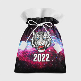 Подарочный 3D мешок с принтом ЧЁРНЫЙ ТИГР НОВЫЙ ГОД 2022   GRAY TIGER NEW YEAR в Кировске, 100% полиэстер | Размер: 29*39 см | Тематика изображения на принте: 2022 | beast | merry christmas | new year | red bow | santa hat | snow | tiger | winter | winter is coming | year of the tiger | год тигра | дед мороз | животные | звери | зверь | зима | зима 2022 | зима близко | новог | новогодни