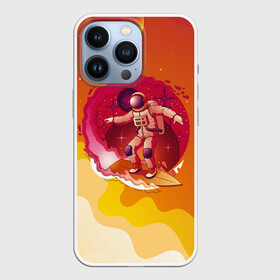 Чехол для iPhone 13 Pro с принтом Космический скейтборд в Кировске,  |  | волны | космонавт | космос | планеты | скейтборд