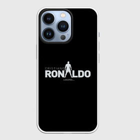 Чехол для iPhone 13 Pro с принтом Cristiano Ronaldo Black Theme в Кировске,  |  | Тематика изображения на принте: cr7 | cristiano ronaldo | англия | апл | кригтиану | криштиану ронадлу | манчестер юнайтед | мю | премьер лига | роналду | футбол