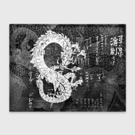 Обложка для студенческого билета с принтом ЧБ Японский Дракон | Dragon (Иероглифы) в Кировске, натуральная кожа | Размер: 11*8 см; Печать на всей внешней стороне | beast | dragon | fire | grunge | горелый | дракон | животные | зверь | змей | иероглифы | когти | огонь | пепел | пламя | потертости | узор | чб | японский