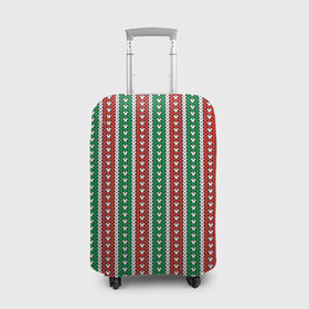 Чехол для чемодана 3D с принтом Knitted Pattern в Кировске, 86% полиэфир, 14% спандекс | двустороннее нанесение принта, прорези для ручек и колес | christmas | knitted pattern | new year | pattern | texture | вязаный узор | новый год | паттерн | рождество | текстура | узор