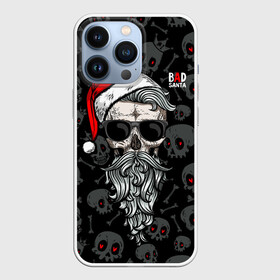 Чехол для iPhone 13 Pro с принтом Santa from Hell в Кировске,  |  | beard | christmas | hipster | new year | red cap | red eyes | santa claus | santa from hell | skulls | борода | дед мороз | красные глаза | красный колпак | новый год | рождество | санта из ада | санта клаус | хипстер | черепа