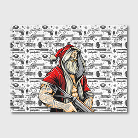 Альбом для рисования с принтом Santa Gangster   Санта Гангстер в Кировске, 100% бумага
 | матовая бумага, плотность 200 мг. | бита | гангстер | дед мороз | кастет | новый год | нож | оружие | пистолет | рождество | санта | снежинка