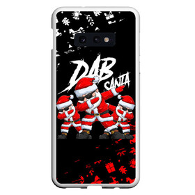 Чехол для Samsung S10E с принтом DAB SANTA   ДАБ САНТА КЛАУС 2022 в Кировске, Силикон | Область печати: задняя сторона чехла, без боковых панелей | 2022 | beast | merry christmas | new year | red bow | santa hat | snow | tiger | winter | winter is coming | year of the tiger | год тигра | дед мороз | животные | звери | зверь | зима | зима 2022 | зима близко | новог | новогодни