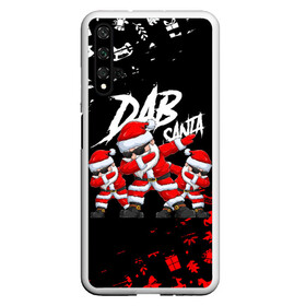 Чехол для Honor 20 с принтом DAB SANTA   ДАБ САНТА КЛАУС 2022 в Кировске, Силикон | Область печати: задняя сторона чехла, без боковых панелей | Тематика изображения на принте: 2022 | beast | merry christmas | new year | red bow | santa hat | snow | tiger | winter | winter is coming | year of the tiger | год тигра | дед мороз | животные | звери | зверь | зима | зима 2022 | зима близко | новог | новогодни