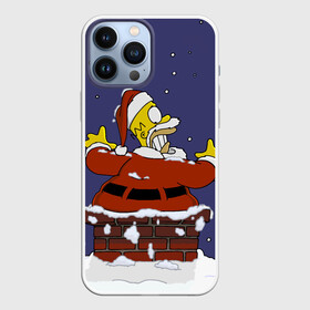 Чехол для iPhone 13 Pro Max с принтом ГОМЕР САНТА СИМПСОНЫ в Кировске,  |  | 2021 | 2022 | christmas | homer | merry | merry christmas | new year | simpson | simpsons | snow | sweater | ugly christmas | winter | гомер | гомер симпсон | зима | новогодний | новогодняя | новый год | рождественский | рождество | симпсон