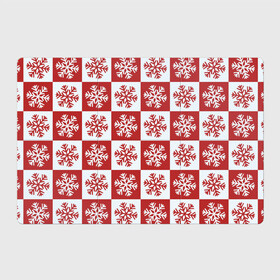Магнитный плакат 3Х2 с принтом Шахматные Снежинки в Кировске, Полимерный материал с магнитным слоем | 6 деталей размером 9*9 см | зима | новогоднее настроение | новый год | снежинки | шахматные снежинки | шахматы
