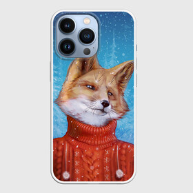 Чехол для iPhone 13 Pro с принтом НОВОГОДНИЙ ЛИС | CHRISTMAS FOX в Кировске,  |  | 2022 | christmas | fox | merry | new | snow | winter | year | год | зима | лис | лиса | лисица | новый | рождество | рыжая | рыжий | снег