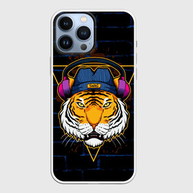 Чехол для iPhone 13 Pro Max с принтом Тигр в наушниках SWAG в Кировске,  |  | furry | swag | tiger | в наушниках | восточный тигр | год тигра | кошка | тигр | тигренок | хищник