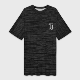 Платье-футболка 3D с принтом Juventus Asphalt theme в Кировске,  |  | juventus | италия | лига чемпионов | серия а | старая синьора | футбол | юве | ювентус