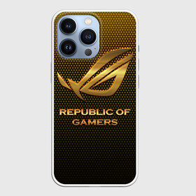 Чехол для iPhone 13 Pro с принтом Republic of gamers, ROG Gaming в Кировске,  |  | asus | cybersport | republic of gamers | rog | rog gaming | асус | киберспорт
