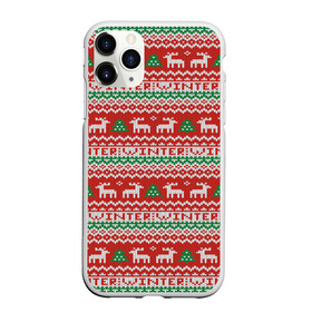 Чехол для iPhone 11 Pro матовый с принтом Deer Christmas Pattern в Кировске, Силикон |  | Тематика изображения на принте: background | christmas | christmas pattern | deer | herringbone | holiday | knitted pattern | new year | pattern | texture | tree | вязаный узор | елка | елочка | новогодний узор | новый год | олени | паттерн | праздник | рождество | текстура | узор | фон