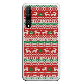 Чехол для Honor P30 с принтом Deer Christmas Pattern в Кировске, Силикон | Область печати: задняя сторона чехла, без боковых панелей | Тематика изображения на принте: background | christmas | christmas pattern | deer | herringbone | holiday | knitted pattern | new year | pattern | texture | tree | вязаный узор | елка | елочка | новогодний узор | новый год | олени | паттерн | праздник | рождество | текстура | узор | фон