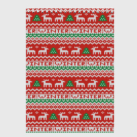 Скетчбук с принтом Deer Christmas Pattern в Кировске, 100% бумага
 | 48 листов, плотность листов — 100 г/м2, плотность картонной обложки — 250 г/м2. Листы скреплены сверху удобной пружинной спиралью | background | christmas | christmas pattern | deer | herringbone | holiday | knitted pattern | new year | pattern | texture | tree | вязаный узор | елка | елочка | новогодний узор | новый год | олени | паттерн | праздник | рождество | текстура | узор | фон