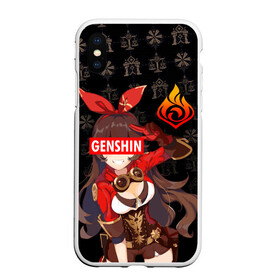 Чехол для iPhone XS Max матовый с принтом GENSHIN IMPACT EMBER ГЕНШИН ИМПАКТ ЭМБЕР в Кировске, Силикон | Область печати: задняя сторона чехла, без боковых панелей | anime | character | game | genshin impact | аниме | геншин импакт | игра | персонаж | персонажи