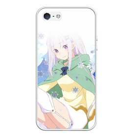 Чехол для iPhone 5/5S матовый с принтом Emilia | Re:zero в Кировске, Силикон | Область печати: задняя сторона чехла, без боковых панелей | emilia | rezero | rezero emilia | жизнь с нуля | резеро | резеро эмилия | эмилия