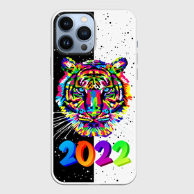 Чехол для iPhone 13 Pro Max с принтом НОВЫЙ ГОД 2022   НОВОГОДНИЙ ТИГР   ПОП АРТ   POP ART в Кировске,  |  | Тематика изображения на принте: 2021 | 2022 | happy new year | merry christmas | new year | snow | tiger | winter | year of the tiger | год тигра | зверь | зима | новогоднее настроение | новогодние праздники | новый год | рождество | символ года | синий тигр | снег | хищн