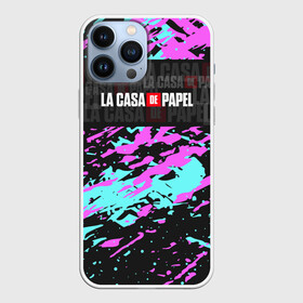 Чехол для iPhone 13 Pro Max с принтом La Casa de Papel Logo Надпись. в Кировске,  |  | bella ciao | berlin | bum bum ciao | dali | la casa de papel | money heist | nairobi | netflix | professor | resisten | somos la resistencia | tokyo | белла чао | берлин | бум бум чао | бумажный дом | дали | лиссабон | маска дали | наироби |