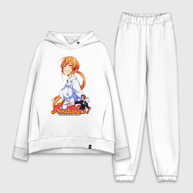 Женский костюм хлопок Oversize с принтом Erina & Soma в Кировске,  |  | cook | food wars | nakiri erina | shokugeki no soma | soma yukihira | бутерброд | еда | кулинария | повар | повар боец сома | сома юкихира | сэндвич | школа | эрина накири