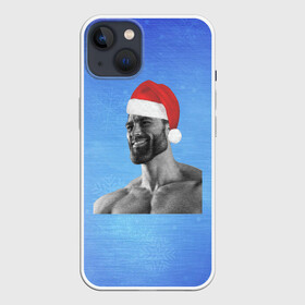 Чехол для iPhone 13 с принтом Гига Санта Чад в Кировске,  |  | chad | christmas | giga | giga chad | gigachad | man | mem | meme | new year | santa | гига чад | гигачад | дед мороз | мем | мужик | новогодний | новый год | санта | санта клаус