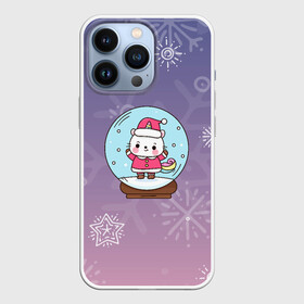 Чехол для iPhone 13 Pro с принтом Happy New Year 2022. Сat 3 в Кировске,  |  | 2022 | 22 | ball | cat | happy new year | holiday | new year | гирлянда | кот | котенок | новый год | праздник | рождество | шар