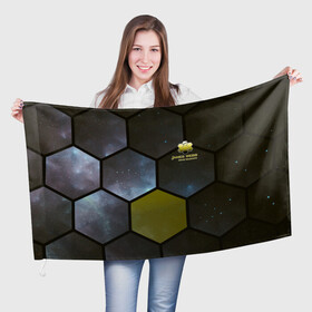 Флаг 3D с принтом JWST space cell theme в Кировске, 100% полиэстер | плотность ткани — 95 г/м2, размер — 67 х 109 см. Принт наносится с одной стороны | james webb | jwst | webb | астрономия | астрофизика | вселенная | галактика | джеймс уэбб | звезды | космос | наблюдения | наука | телескоп