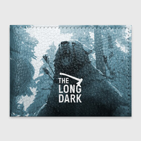 Обложка для студенческого билета с принтом The Long Dark (медведь) в Кировске, натуральная кожа | Размер: 11*8 см; Печать на всей внешней стороне | the long dark | выживание | выживший | долгая тьма | зима | игры | лес | медведь | топор