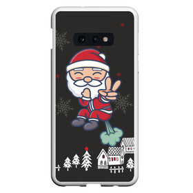 Чехол для Samsung S10E с принтом Плохой Санта 2022 Bad Santa в Кировске, Силикон | Область печати: задняя сторона чехла, без боковых панелей | 2022 | год тигра | новый год | новый год 2022 | символ года | тигр | тигренок | тигрица | тигры