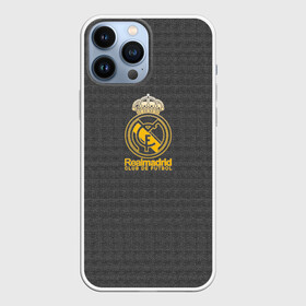 Чехол для iPhone 13 Pro Max с принтом Real Madrid graphite theme в Кировске,  |  | real | real madrid | испания | королевский клуб | ла лига | лига чемпионов | мадрид | реал | реал мадрид | сливочные | футбол