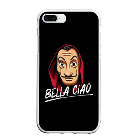 Чехол для iPhone 7Plus/8 Plus матовый с принтом БУМАЖНЫЙ ДОМ LA CASA DE PAPEL BELLA CIAO в Кировске, Силикон | Область печати: задняя сторона чехла, без боковых панелей | bella ciao | la casa de papel | бумажный дом | ла каса де | ла каса де папель | ла каса де пепел | лакаса | сериал | фильм