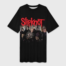 Платье-футболка 3D с принтом Slipknot .5: The Gray Chapter в Кировске,  |  | slipknot | алессандро вентурелла | альбом | джей вайнберг | джеймс рут | кори тейлор | крис фен | крэйг джонс | метал | мик томсон | музыка | петля | рок группа | сид уилсон | скользящий узел | слайпкнот