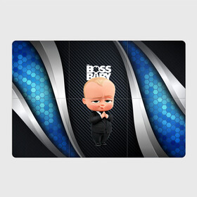 Магнитный плакат 3Х2 с принтом BOSS black blue в Кировске, Полимерный материал с магнитным слоем | 6 деталей размером 9*9 см | baby | boss | boss baby | босс | босс молокосос | маленький босс | малыш | мальчик | молокосос | ребенок
