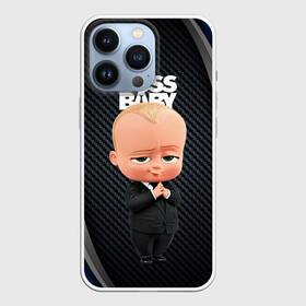 Чехол для iPhone 13 Pro с принтом BOSS black  blue в Кировске,  |  | baby | boss | boss baby | босс | босс молокосос | маленький босс | малыш | мальчик | молокосос | ребенок
