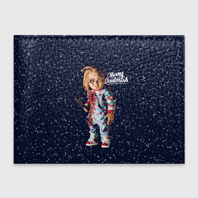 Обложка для студенческого билета с принтом Новогодний Чаки New Years Chucky в Кировске, натуральная кожа | Размер: 11*8 см; Печать на всей внешней стороне | chucky | кино | кукла | монстр | новый год | нож | рождество | снег | снежинка | ужасы | хоррор | чаки