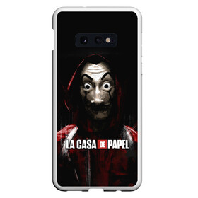 Чехол для Samsung S10E с принтом РИСУНОК БУМАЖНЫЙ ДОМ - LA CASA DE PAPEL BELLA CIAO в Кировске, Силикон | Область печати: задняя сторона чехла, без боковых панелей | Тематика изображения на принте: bella ciao | la casa de papel | бумажный дом | ла каса де | ла каса де папель | ла каса де пепел | лакаса | сериал | фильм