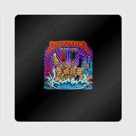 Магнит виниловый Квадрат с принтом Metallica helping hands... в Кировске, полимерный материал с магнитным слоем | размер 9*9 см, закругленные углы | hard | heavy | james hetfield | kirk hammett | lars ulrich | metallica | music | robert trujillo | rock band | thrash | thrashmetal | джеймс хэтфилд | кирк хэмметт | ларс ульрих | метал | металика | металлика | музыка | роберт трухильо | рок группа | трэш