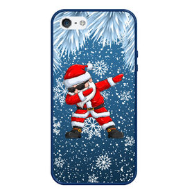 Чехол для iPhone 5/5S матовый с принтом DAB SANTA | WINTER в Кировске, Силикон | Область печати: задняя сторона чехла, без боковых панелей | Тематика изображения на принте: 2022 | christmas | dab | edm | new year | snow | winter | winter is coming | дэб | жест чихания | зима близко | наступающий год | новогодний | новый год | рождественский | рождество | рождество христово | с новым годом | святки